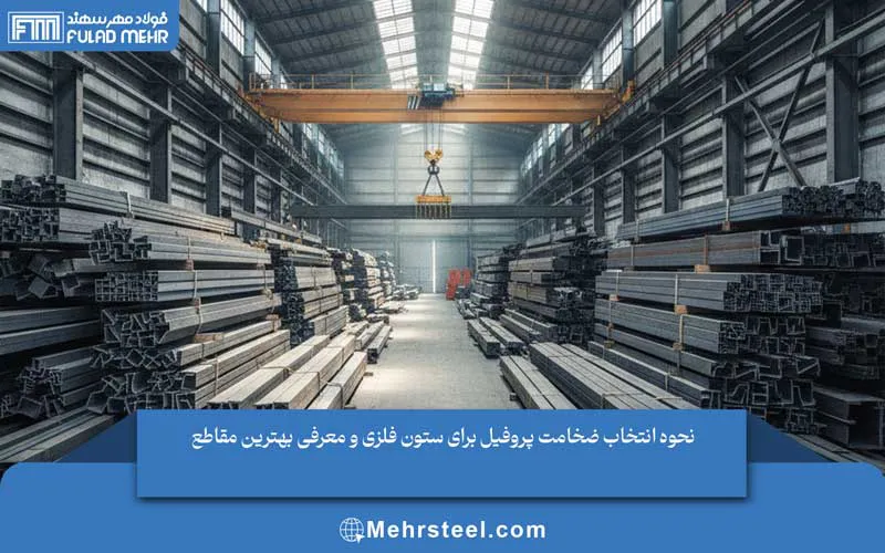نحوه انتخاب ضخامت پروفیل برای ستون فلزی و معرفی بهترین مقاطع